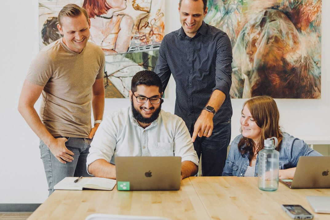 group of developers collaborating